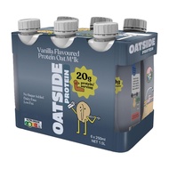 Oatside Protein Vanilla Oat Milk Protein Drink 3000mg BCAA Dairy Free Pack of 6 (6 x 250ml)