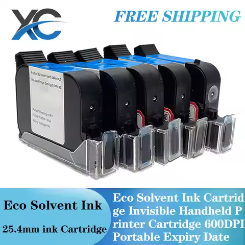 25.4mm ink Cartridge Eco Solvent Height Universal Invisible Ink Cartridge Handheld Printer Cartridge