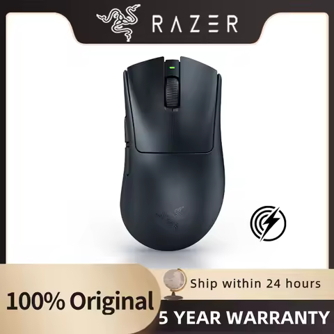 Razer DeathAdder V3 HyperSpeed Wireless Gaming Mouse: 55g Lightweight - USB C Charging - Up to 100 H