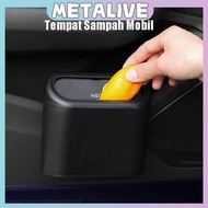 Car Trash Can Mini Car Trash Bin Pressing Type Car Dustbin Shinpo Trash Bin
