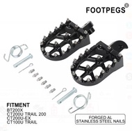 รถจักรยานยนต์ JFG MOTO รถจักรยานยนต์2ชิ้นที่รองเท้าพร้อมสปริงสำหรับ CT200U CT200U CT100U BT200X EX