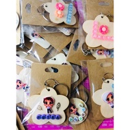 Keychain Nama Custom l Tag Beg Sekolah l Back To School Keychain l Custom Nama & No Telefon