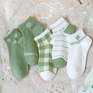 Set 10 đôi tất nữ vớ nữ cổ ngắn phong cách Hàn Quốc cute kèm họa tiết đáng yêu
