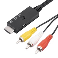 MIIQNUS HDMI To AV HDMI To AV Cable AV To HDMI 1m(39.37in) AV To HDMI Cable 1080P HD To RCA  Adapter