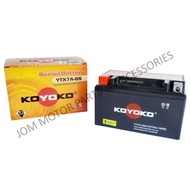 【KOYOKO】YTX7A-BS SEALED Motorcycle Battery Bateri Motor HONDA ICON/ELITE125/KARISMA/SYM VF3I/VR125