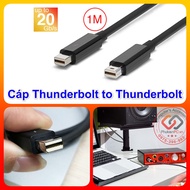 1M long Thunderbolt to Thunderbolt cable for Macbook, Mac Mini to iMac screen, eGPU Sound card audio
