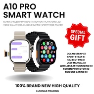 A10 Pro 5g data Smart Watch Simcard + Wifi + 180° Camera + Super Amoled a9 pro smartwatch android pl