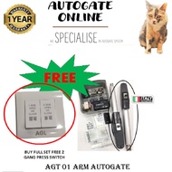 AGT01 SWING AND FOLDING ARM AUTOGATE AGT 01 AUTO GATE SYSTEM MOTOR (FULL SET)- AUTOGATE_ONLINE