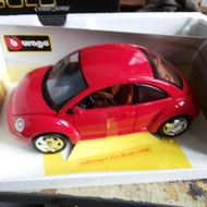 Diecast Bburago 1:18 - Tahun 1998 Volkswagen VW New Beetle