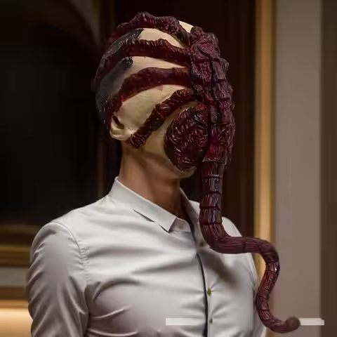 Movie Alien Earth Cosplay Mask Costume Helmet Props Adult Halloween Party Horror Full Face Head Late