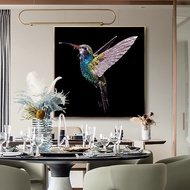 ZWART | ภาพวาดนกประดับคริสตัลสำหรับห้องนั่งเล่นและห้องอาหาร