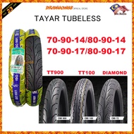 Tayar diamond sunlite / CMI 80/90-17 Tubeless Tyre🔥 (NEW STOCK) Ready Stock DIAMOND SUNRISE 🔥 EAGLE 