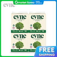 Evene Natural Unbleached Sanitary Pads Large 14 Count X 4 Packs