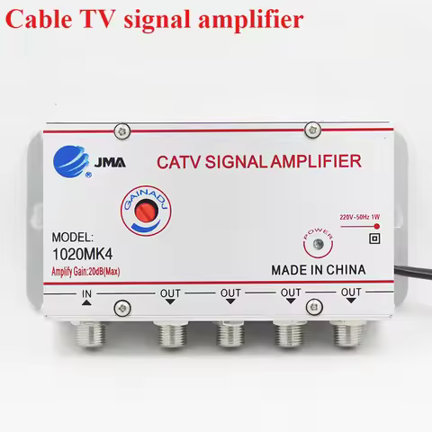 2/3/4/6/8 Way 20DB CATV TV Antenna Signal Amplifier Booster Splitter 8620SA2 8620SA3 for Digital TV