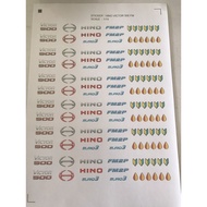 HINO VICTOR 500 FM STICKER 1-14 Construction Remote Control Car