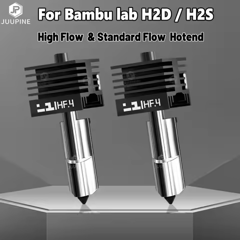 H2D/H2S Standard and High Flow Hotend for Bambu Lab Hot End with 0.2/0.4/0.6/0.8mm Hardened Steel No