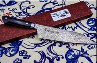 🇯🇵 [日本] 堺孝行 切付劍型牛刀/主廚刀 VG10+VG2 無芯大馬士革紋 黑柄190mm 日本高級廚刀