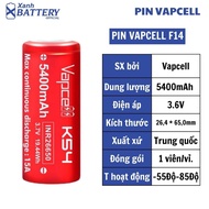 Pin sạc Vapcell K54 (1 Viên) 26650 5400mah xả liên tục 15A