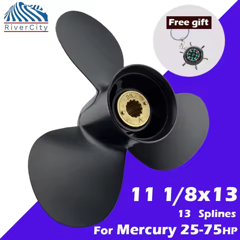 Outboard Propeller 11 1/8x13 For Mercury 30hp 40 50 60hp 70hp 75hp Boat Motor Aluminum Alloy Screw S