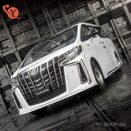 YP 1/18 TOYOTA Flagship A FA Alpha Elfa Simulation MPV Alloy Car Model Ornaments 双电动门带声光 Collection 