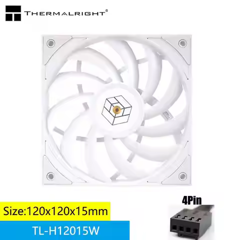 Thermalright TL-H12015 120x120x15mm Computer case cooling fan，3Phase 6 Pole Motor/S-FDB V2 bearing/B