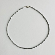 貝殼寶寶珍珠項鍊／3mm約43cm／銀灰色／R／made in japan