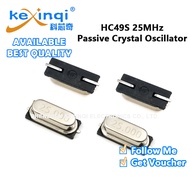 (10-50pcs) HC49S 25MHz SMD Passive Crystal Oscillator Quartz Resonator