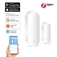 Tuya Smart Zigbee Door Sensor Open Close Detector Smartlife App Control Notification Compatible with Alexa Google Home