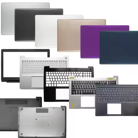 NEW For Inspiron 15 5570 5575 Black Laptop LCD Back Cover Front Bezel Palmrest Bottom Case hinge Key