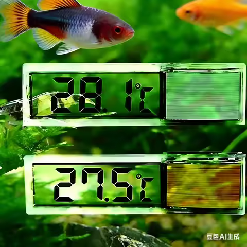 LCD Perspective Temperature Measurement Fish Aquarium Thermometer Electronic Tank Temp Meter Accesso