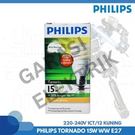 PHILIPS TORNADO 15W WW E27 220-240V 1CT/12 yellow original