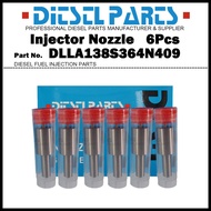 6Pcs Diesel Fuel Injector Nozzle Tips DLLA138S364N409 NP-DLLA138S364N409 for NISSAN DIESEL Big Thumb