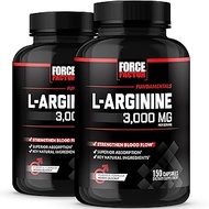Force Factor L-Arginine Nitric Oxide Supplement with BioPerine to Help Build Muscle & Support Strong