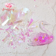 AmongSpring>  Laser Iridescent Clear Film AB Effect Paper DIY Epoxy Resin Jewelry Fillings new