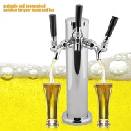 CVNR Tap Beer Dispenser Stainless Steel Triple Tap 3 Faucets Draft Beer Dispenser for Bar Home Brew 