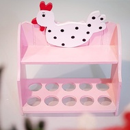 Tempat Rak Box Telur Egg Holder Satu Tingkat Hiasan Pajangan Dekorasi Dapur Kitchen Unik Shabby Chic