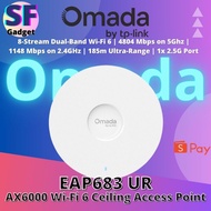 TP-Link Omada EAP683 UR Access Point 8-Stream Dual-Band Wi-Fi 6 | 4804 Mbps on 5Ghz | 1148 Mbps on 2