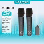 Vinnfier WB505 UB 2 Wireless Microphone 6.5mm Jack Mic Received Type-C Rechargerble Microphone