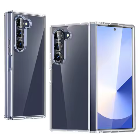 Crystal Clear Hard Case for Samsung Galaxy Z Fold7 Fold6 5G Fold 7 6 Fold5 Fold4 Fold3 Fold2 Fold 3 