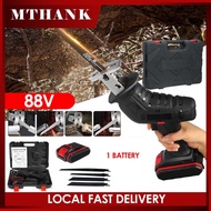 388V Cordless Reciprocating Saw Cordless with 8 Blades Saber saw cutting machine small logging saw