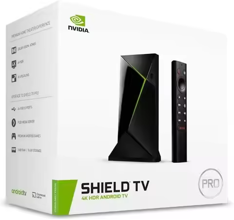 SHIELD Android TV Pro Streaming Media Player; 4K HDR movies, live sports, Dolby Vision-Atmos, AI-enh