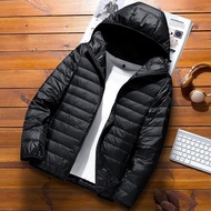 Winter Coat Brushed Coat Warm Coat Men Winter Light Down Padded Coat Hooded Men Youth Korean Version