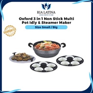 Oxford 3 in 1 Non Stick Multi Kadai / Pot Idly & Steamer Maker