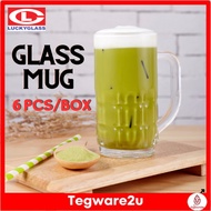 6 Pcs/Box 300ml Lucky Glass Thailand Glass Mug Juice Glass Teh Tarik Glass Coffee / Milo Glass Kopitiam Glass Beer Glass