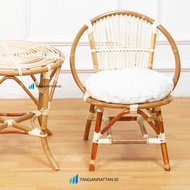 Medium rame Yjeu Rattan And Table Rattan Pattern Chair 1 SET / Rattan Rattan Chair / Original Rattan Chair