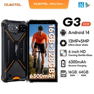 [LOCAL STOCK] OUKITEL G3 16GB+128GB  6300mAh 13MP+5MP Kamera Handphone  IP68/69K Battery Reverse Chr
