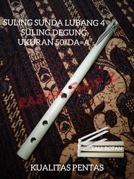 Seruling Bambu/Suling Sunda lubang 4/Suling Degung ukuran 50/Da=A