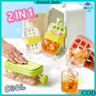 2 IN 1 Ice Cube Mold Tool/Automatic Ice Cube Box/Ice Cube Storage/Food Grade Ice Cube Mold Pressed B