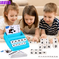 JAVIER Number Cognition Early Math Game, Spelling Practice Puzzle Letter Sticker Toys, 2 in 1 Alphab