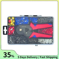 HSC8 Cable Wire Crimper Crimping Tool Plier Set 6-4/6A 23-7AWG Self  1200Pcs Cord End Bootlace Ferru